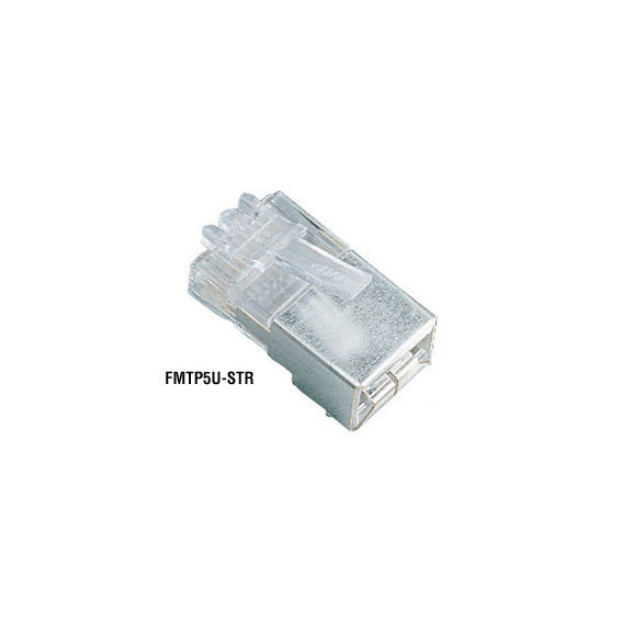 Black Box Network Services FMTP5U-SLD | CAT5 Unshielded Modular Plug for Solid Wire 25-Pack