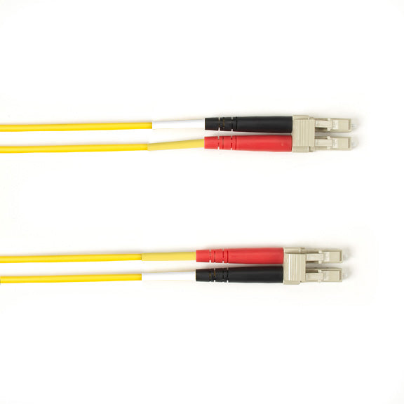 Black Box Network Services FOCMPM4-001M-LCLC-AQ | Colored Fiber OM4 50/125 Multimode Fiber Optic Patch Cable - OFNP Plenum