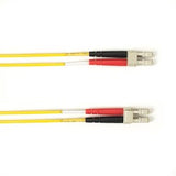 Black Box Network Services FOCMR10-001M-LCLC-YL | OM3 50/125 MM Fiber Patch Cable, OFNR, LC to LC, Yellow, 1-m