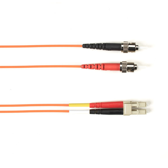 Black Box Network Services FOCMR62-010M-LCLC-OR | OM1 62.5/125 MM Fiber Patch Cable, OFNR, LC to LC, Orange, 10-m