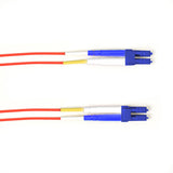 Black Box Network Services FOCMRSM-001M-LCLC-RD | OS2 9/125 Single-mode Fiber Optic Patch Cable - OFNR PVC, LC to LC, Red