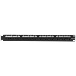 Black Box Network Services JPM624A | CAT6 Patch Panel, Punchdown, 1U, Unshielded, 24-Port
