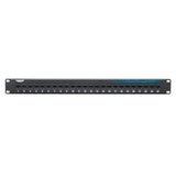Black Box Network Services JPM818A | CAT6 Patch Panel - Feed-Through, 1U, Unshielded, 24-Port