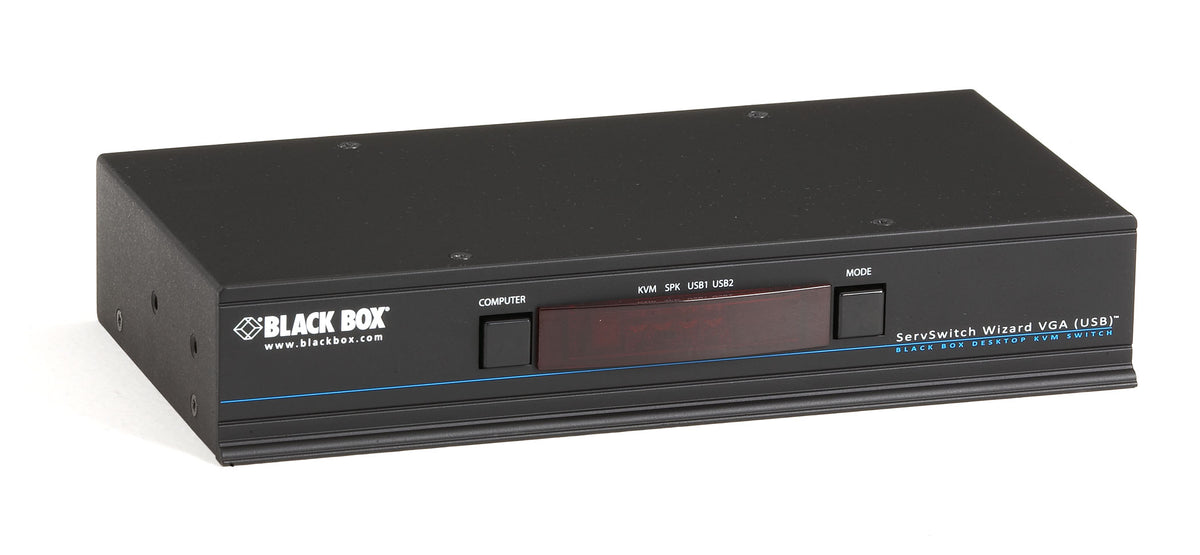 Black Box Network Services KV3004A | KVM Switch - Single-Head, VGA, USB True Emulation, Audio, 4-Port