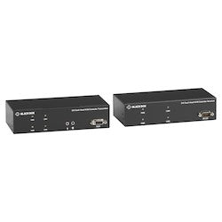 Black Box Network Services KVXLCF-200 | KVM Extender over Fiber - Dual-Head, DVI-I, USB 2.0, Serial, Audio, Local Video