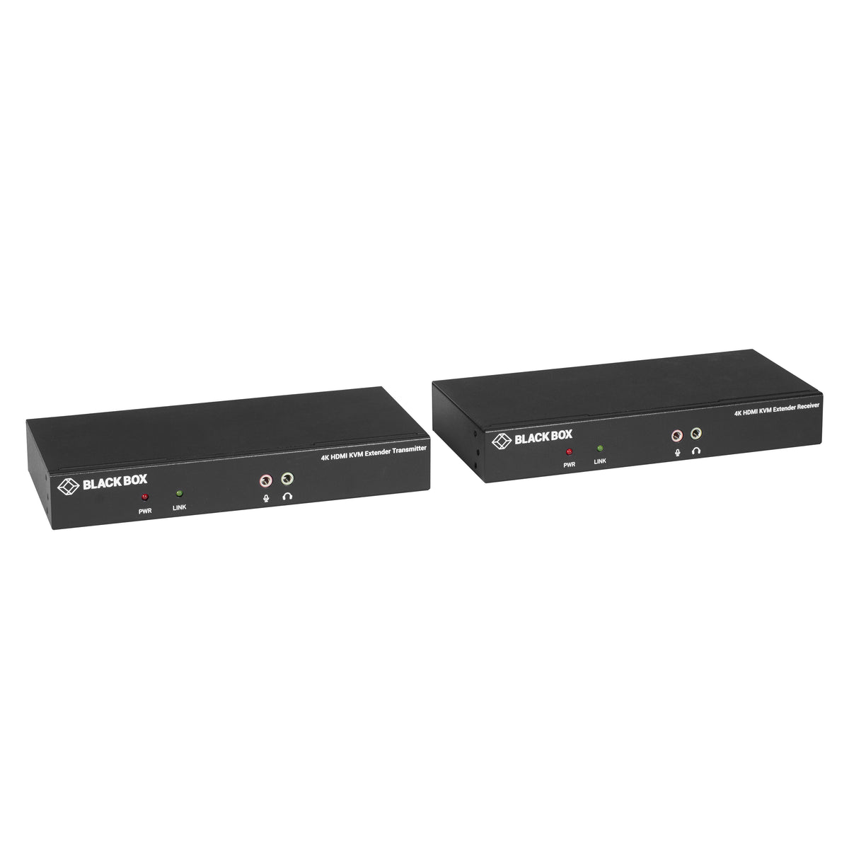 Black Box Network Services KVXLCHF-100 | KVM Extender over Fiber - 4K, Single-Head, HDMI, USB 2.0, Serial, Audio, Local Video