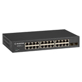 Black Box Network Services LGB2126A | Gigabit Ethernet (1000-Mbps) Web Smart Switch - (24) 10/100/1000-Mbps Copper RJ45, (2) 100/1000-Mbps SFP