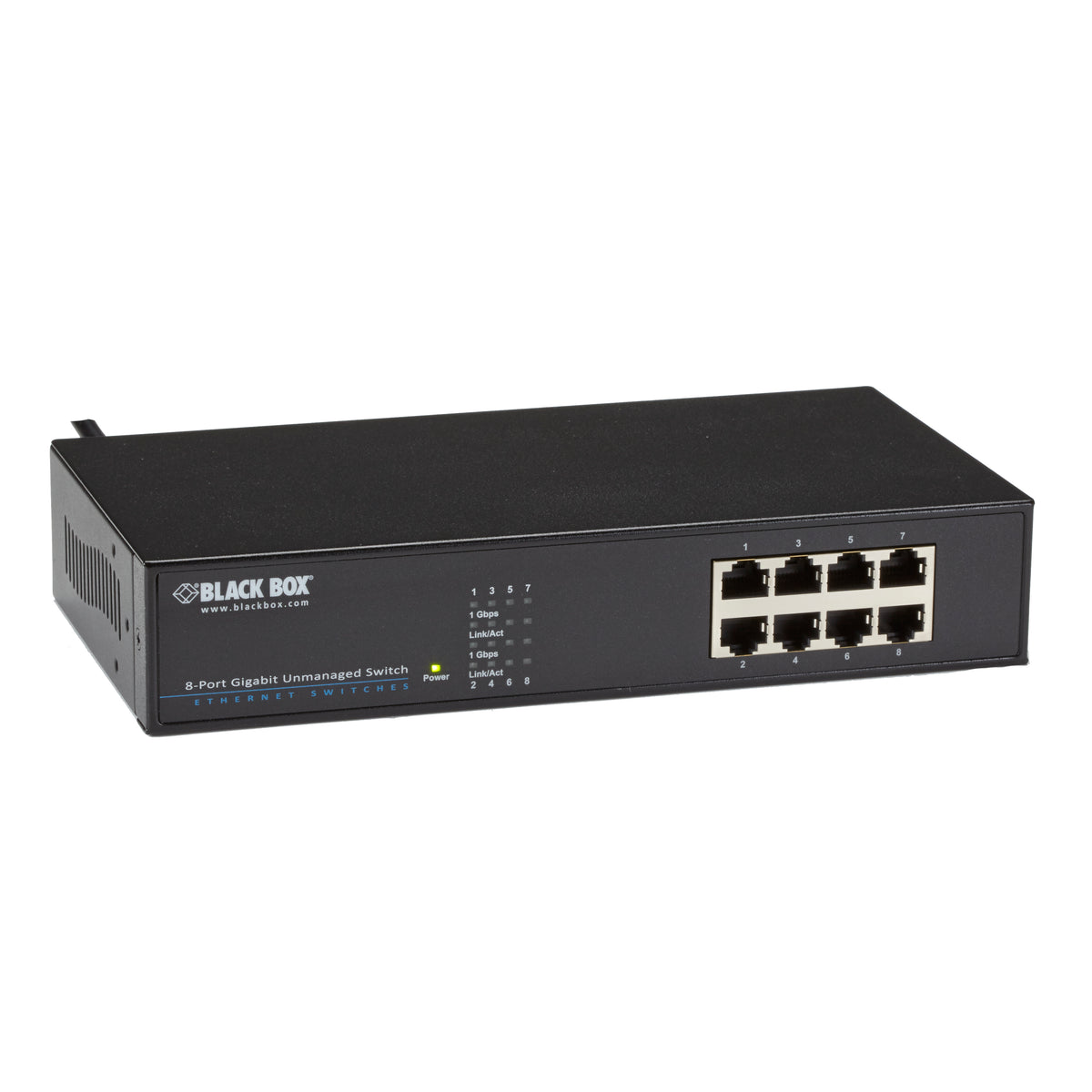 Black Box Network Services LGB408A-R2 | Gigabit Switch - (8) RJ45, Rackmount