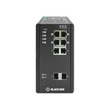 Black Box Network Services LIE1082A | Managed PoE+ Switch - (8) RJ45, (2) SFP