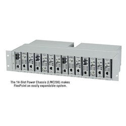 Black Box Network Services LMC200 | Media Converter Chassis - 14-Slot, Rackmount, 115-230VAC