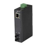 Black Box Network Services LMC270A-MM-ST | Fast Ethernet Media Converter - Copper to Multimode Fiber, Hardened, 1300nm, 2km, ST