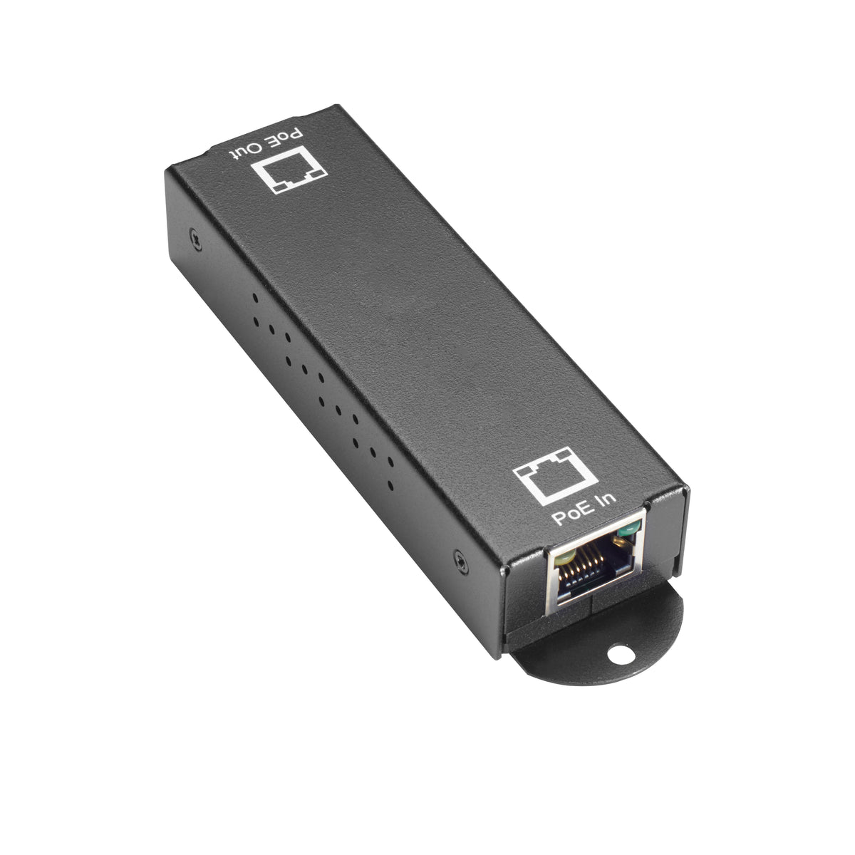 Black Box Network Services LPR1111 | 10/100/1000 PoE+ Ethernet Repeater, 802.3at, 1-Port