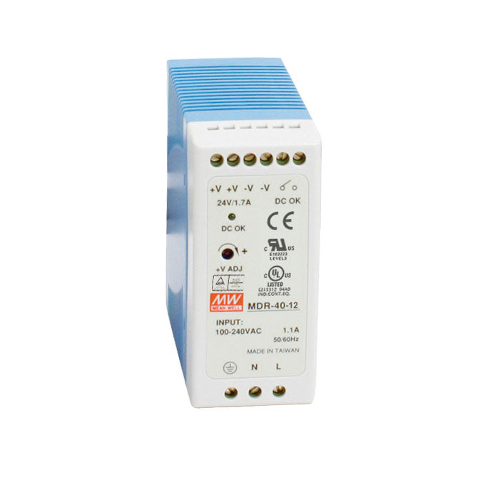 Black Box Network Services MDR-40-12 | Industrial DIN Rail Power Supply, 40W, 12VDC