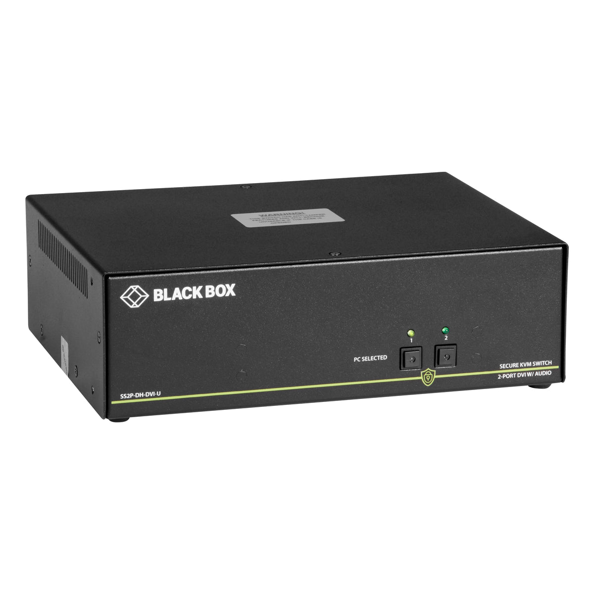 Black Box Network Services SS2P-DH-DVI-U | Secure KVM Switch, NIAP 3.0 Certified - Dual-Monitor, DVI-I, PS2, USB HID, Audio