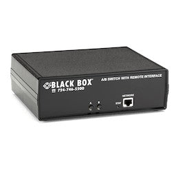 Black Box Network Services SW1041A | CAT6 A/B Latching RJ45 Switch, Remote Controlled, RS232, Dry Contact