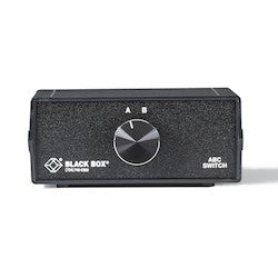 Black Box Network Services SWJ-100A | 2-to-1 CAT5 Fast Ethernet Manual Desktop Switch, RJ45