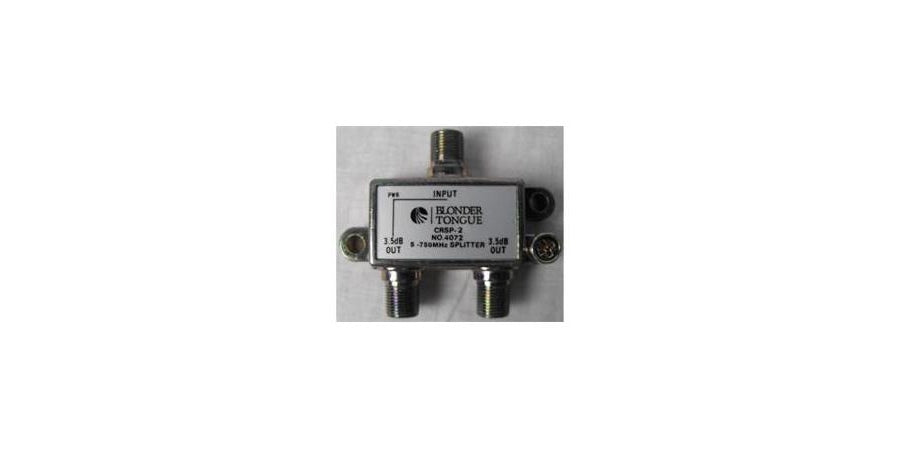 Blonder Tongue CRSP-2 | Splitter- 2 Way 5-750 Mhz- Power Passing 25/Pk