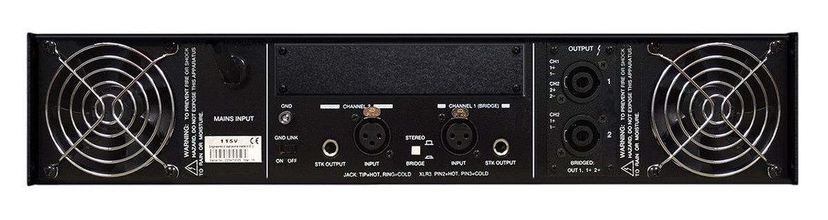 Bogen CA8000DEC | 220V Stereo Power Amplifier, 940 WRMS
