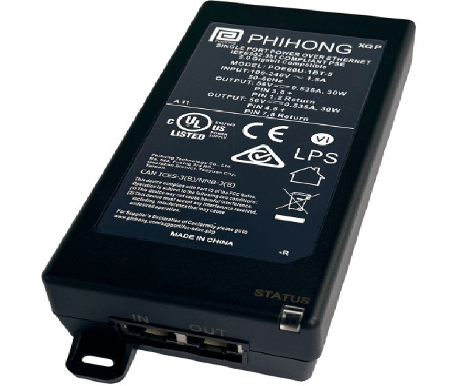 Bogen PI5660W | PI5660W Power over Ethernet Ultra Injector