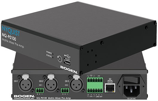 Bogen Communications NQ-P0100 | Nyquist 4-Channel Matrix Mixer Pre-Amp