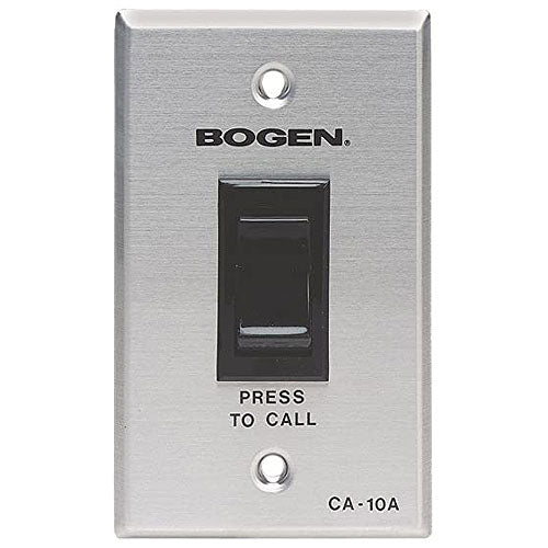 Bogen Communications CA10A | Call-In Switch, SCR 2-Position, Single-Gang, Aluminum