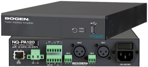Bogen Communications - NQ-PA120 - AMPLIFIER - NYQUIST 4-INPUT, 120W, 1RU