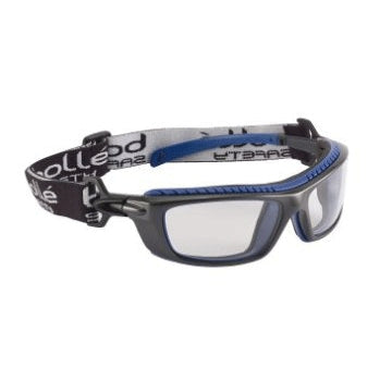Bolle 40276 | Baxter Safety Goggle, Black Frame, Clear Anti-Scratch/Anti-Fog Lens and Platinum Coating