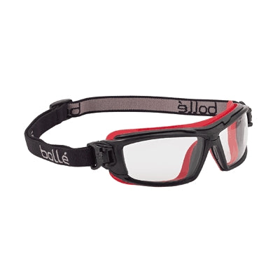 Bolle 40299 | ULTIM8 Safety Goggle, Black/Pink Frame, Clear Anti-Scratch/Anti-Fog Lens and Platinum Coating