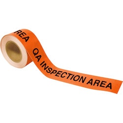 Brady Corporation 121365 | Toughstripe Floor Marking Tape Roll - Polyester, Black On Orange, 3" X 100’