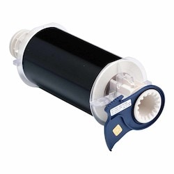 Brady Corporation 13605 | BBP, 85 Series, Thermal Transfer Label, Vinyl, Acrylic Adhesive, Gloss Finish, Black, 0.004 in. Thick, 50 ft. L x 6 W in.