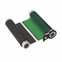 Brady Corporation 13705 | R10000 Series, Printer Ribbon, Black/Green, 200 ft. L, 6.25 in. W