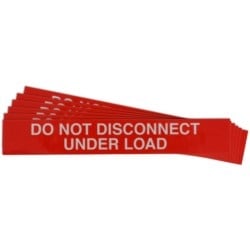 Brady Corporation 149838 | Pre-Printed Solar Do Not Disconnect Warning Labels, 1"X6.5" Acrylic, 25 Pack