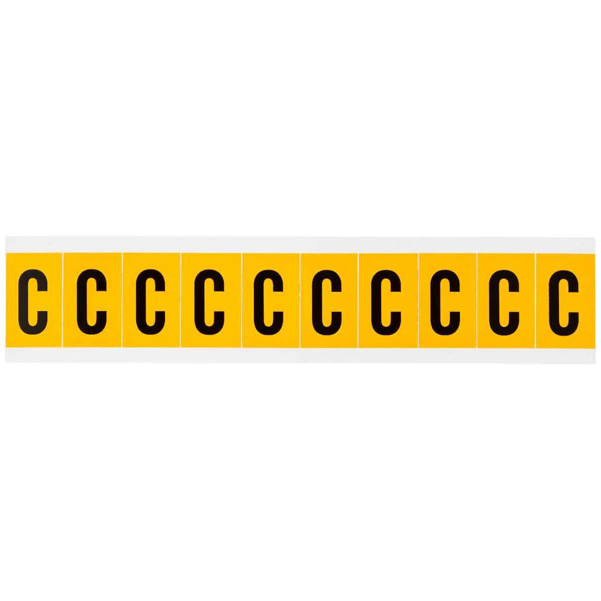 Brady Corporation 1530-C | Identification Labels and Tapes, Vinyl, Black on Yellow