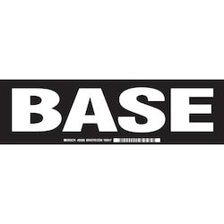 Brady Corporation 60286 | Base Label, White On Black, 3.5" H X 12" W X 0.006" D