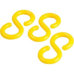Brady Corporation 78257 | S-Hook, Yellow, Moulded Polyethylene, 2 H x 1.97 W in.