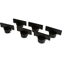 Brady Corporation 92137 | Post Sign Adapter - Large, Black, 6 Each