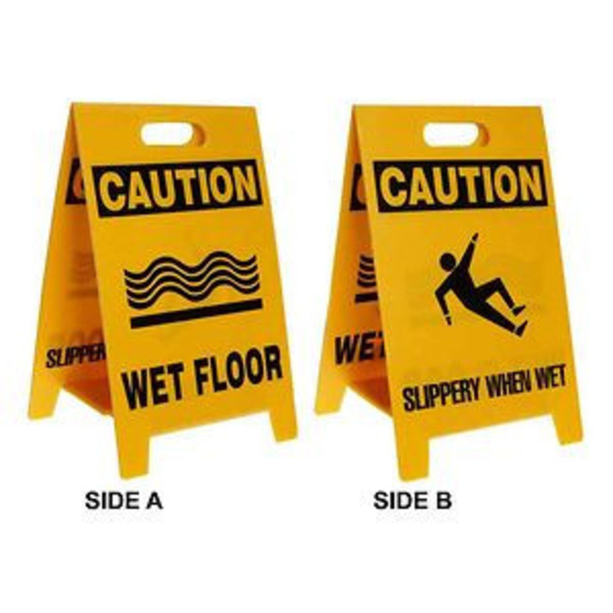 Brady Corporation 92280 | CAUTION Reversible Floor Stands, SLIPPERY WHEN WET