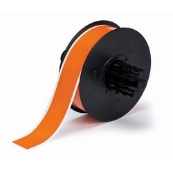 Brady Corporation B30C-1125-569-OR | B30 Series Low Halide Polyester Labels, 1.125" W x 100' L, Orange