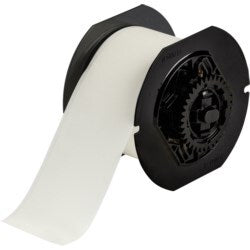 Brady Corporation B30C-2250-403-WT | B30 Series Dissolvable Paper Labels, 2.25" W X 100’ L, White