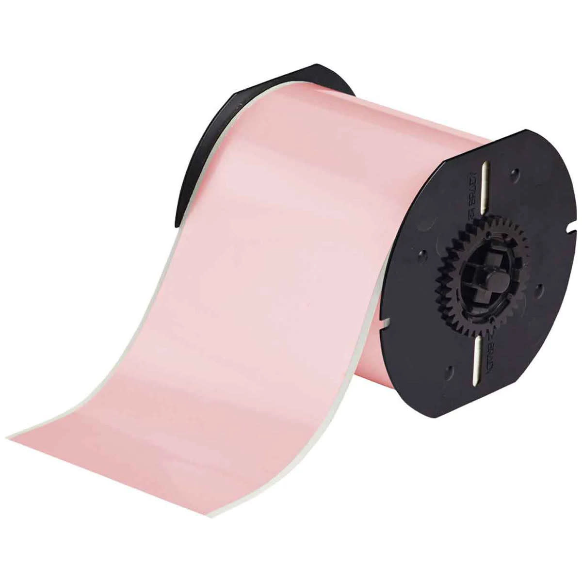 Brady Corporation B30C-4000-569-PK | B30 Series Low Halide Polyester Labels, 4" W x 100' L, Pink