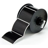 Brady Corporation B30EP-177-593-BK | B30 Series Raised Panel Polyester Labels, 2.5" H x 3" W, Roll of 125 Labels, Black