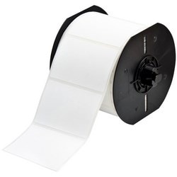 Brady Corporation B33-19-489 | Identification Label, Ultra Aggressive Rubber Adhesive, Rectangle, 3" Width X 2" Height, Polyester, Matte White, 1 Per Row, 500 Per Roll, For Textured Surface