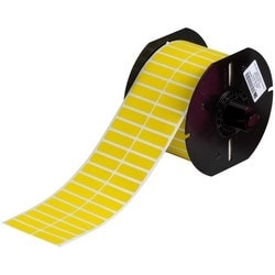 Brady Corporation B33-29-437YL | Wire And Cable Label, Acrylic Adhesive, Rectangle, 1.25" Width X 0.375" Height, Polyvinyl Fluoride, Matte Yellow, 5000 Per Roll