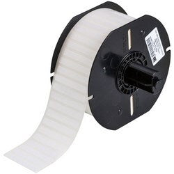 Brady Corporation B33-72-423 | Identification Label, Standard, Acrylic Adhesive, Rectangle, 1.75" Width X 0.25" Height, Polyester, Gloss White, 1 Per Row, 5000 Per Roll