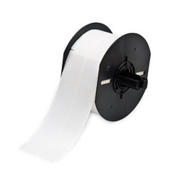 Brady Corporation B33-81-427 | BBP 33, Printable Zone Label, Vinyl, Matte Finish, 0.004 in. Thick, Rectangle, Clear/White, 6 H x 1 W in.