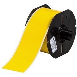 Brady Corporation B33C-2000-437YL | Wire And Cable Label, Acrylic Adhesive, 2" Width X 85’ Length, Polyvinyl Fluoride, Matte Yellow