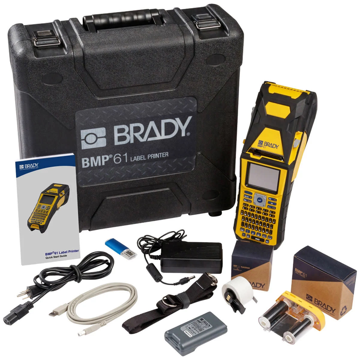 Brady Corporation BMP61-W | Label Printers and Accessories, AC Adapter, Rechargeable NiMH Battery