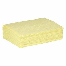 Brady Corporation CH1212-50 | Chemical Absorbent Pads - Medium Weight, 12"X 12", Absorbency Capacity 7.5 Gal