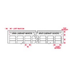 Brady Corporation LAT-40-799-1 | LaserTab, Label, Nylon, Matte, White, 0.75 H x 0.5 W in.