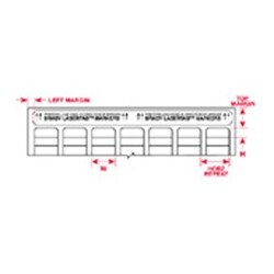 Brady Corporation LAT-7-799-10 | Laser Print Resolution, Good Solvent Resistance, Smudge Resistance, And Moderate Temperature Performance